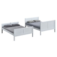 Lincoln Double Rubberwood Bunk Bed with Mattress